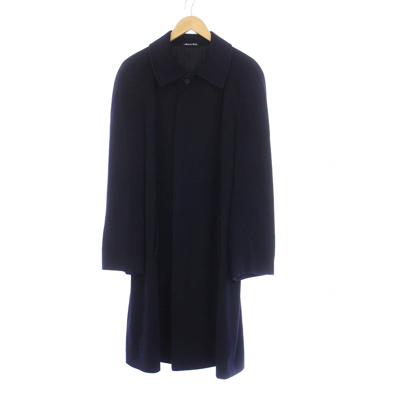 ロロピアーナ カシミア100% ロングコート 48メンズ 黒 ロロピアーナ カシミア100% ロングコート 48メンズ 黒（メンズ