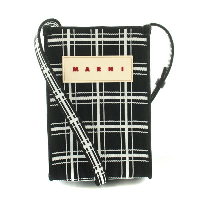 【MARNI】MINI JACQUARD CHECK SHOULDER BAG Marni Bag Small - Check – Bembien