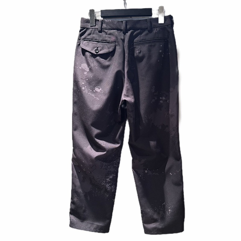 2020ブラックコムデギャルソン 模様柄セットアップシワ加工ポリエステルサルエル 2020ブラックコムデギャルソン 模様柄セットアップシワ加工