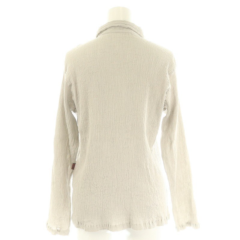 ハート Haat イッセイミヤケ ISSEY MIYAKE  24SS KYO CHIJIMI MAY シャツ ブラウス 長袖 2 グレー HA41FJ745 /DF ■OS レディース ハート Haat イッセイミヤケ ISSEY MIYAKE 24SS KYO CHIJIMI MAY
