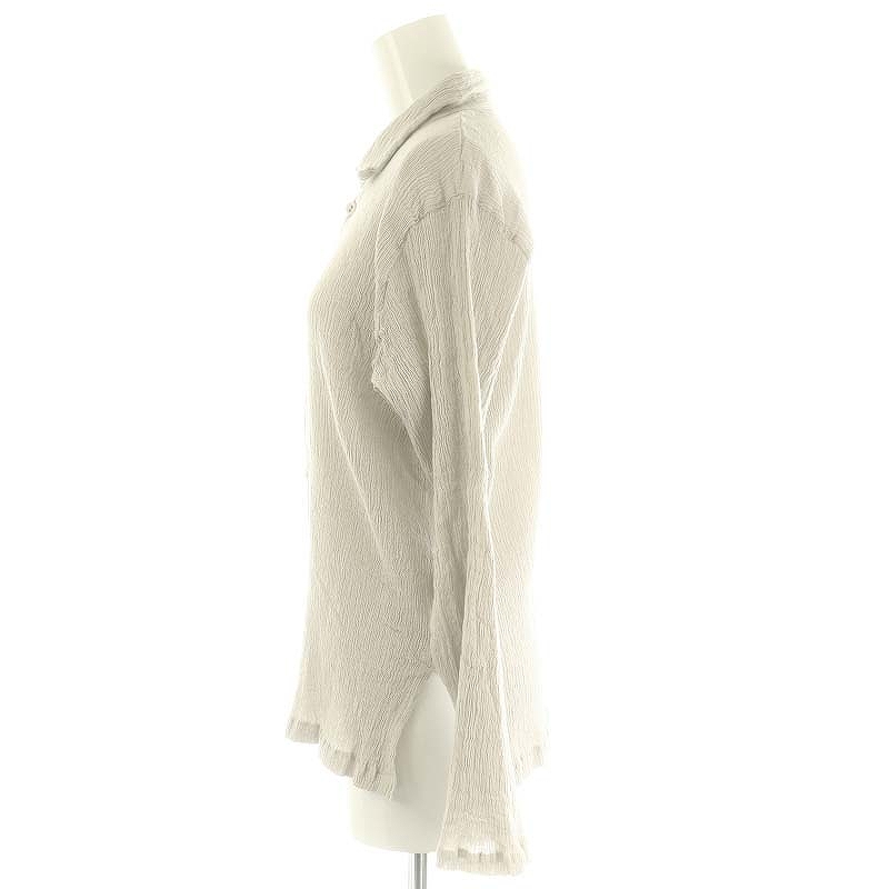 ハート Haat イッセイミヤケ ISSEY MIYAKE  24SS KYO CHIJIMI MAY シャツ ブラウス 長袖 2 グレー HA41FJ745 /DF ■OS レディース 中古】ハート Haat イッセイミヤケ ISSEY MIYAKE 24SS KYO