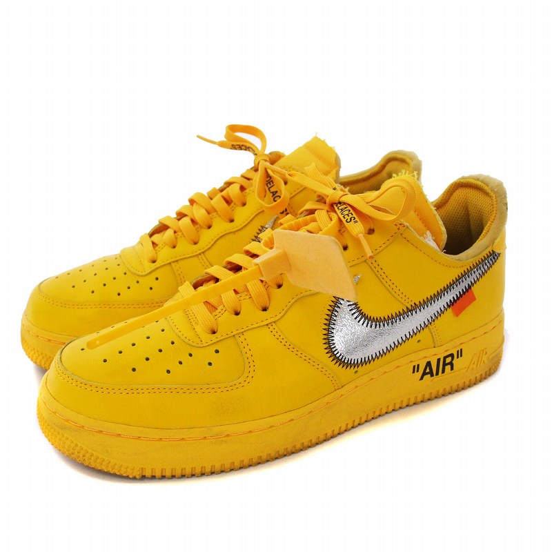 ナイキ NIKE OFF WHITE Air Force 1 Low University Gold エアフォース 