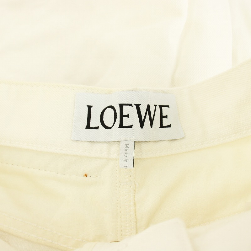 ロエベ LOEWE コットンクロップドフレアパンツ ガウチョパンツ