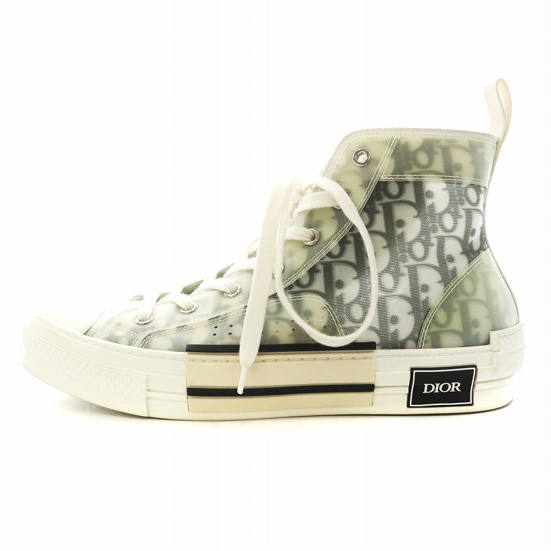 ディオールオム Dior HOMME ハイカット スニーカー シューズ 42 グレー 