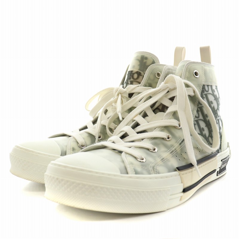 ディオールオム Dior HOMME ハイカット スニーカー シューズ 42 グレー 
