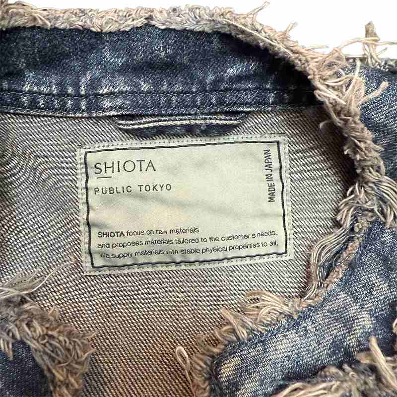 パブリックトウキョウ PUBLIC TOKYO SHIOTA シェイド NEWジーンズJK 