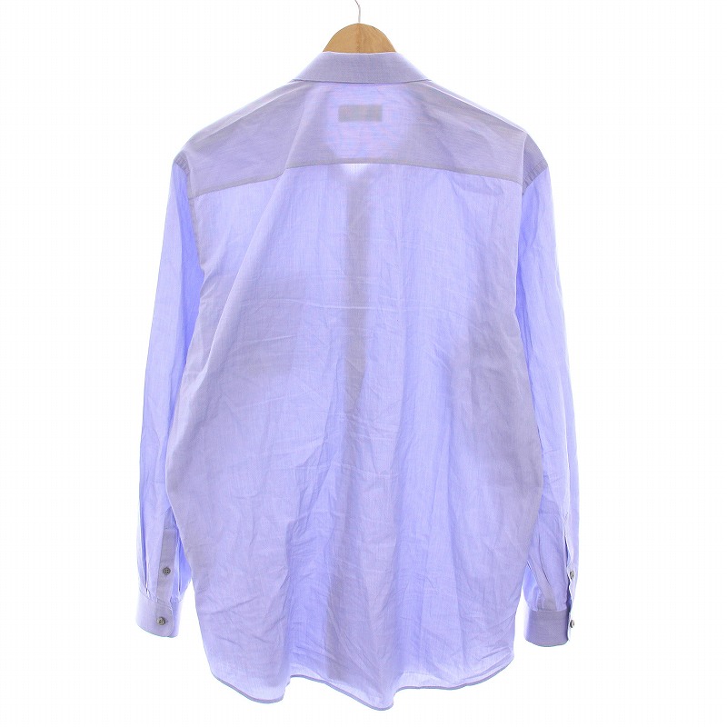 プラダ PRADA シャツ ブラウス 長袖 43/17 青紫 UCM004 /YM メンズ 222  