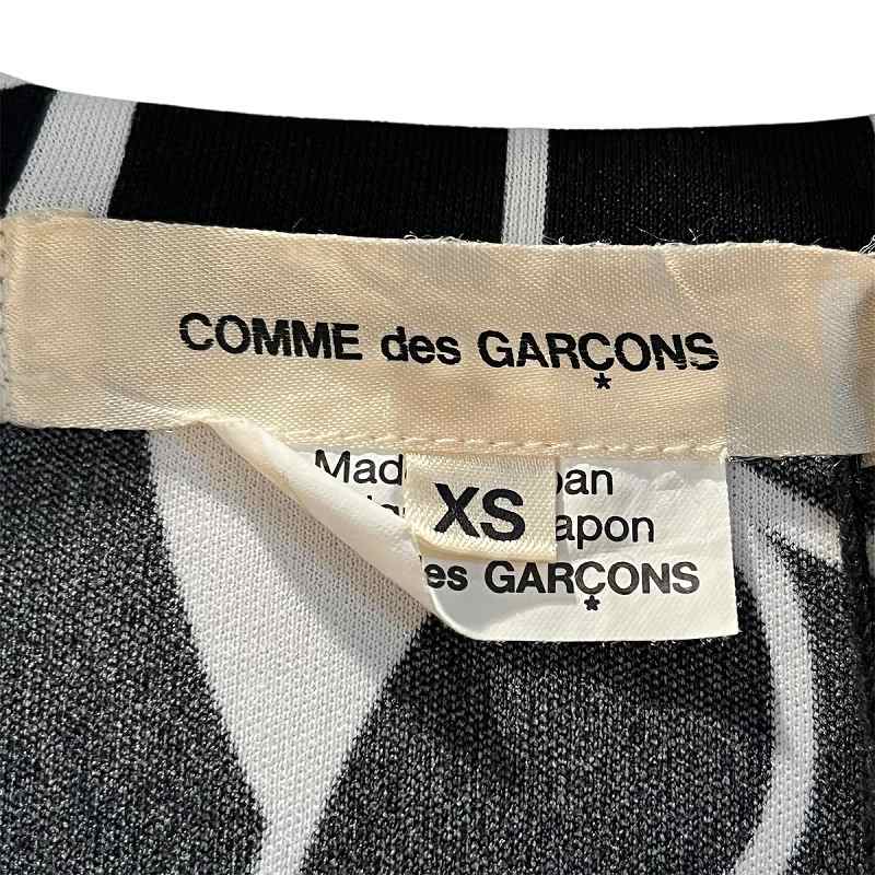 COMME des GARÇONS グレー 長袖 トップス　真珠　パール　リボン COMME des GARÇONS グレー 長袖 トップス 真珠 パール リボン