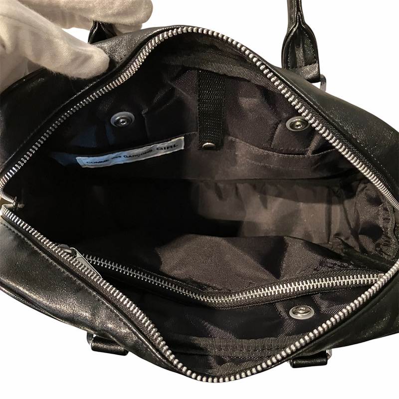 COMME des GARCONS コムデギャルソン 黒 ハンドバッグ COMME des GARCONS GIRL(コムデギャルソンガール) ハンドバッグ