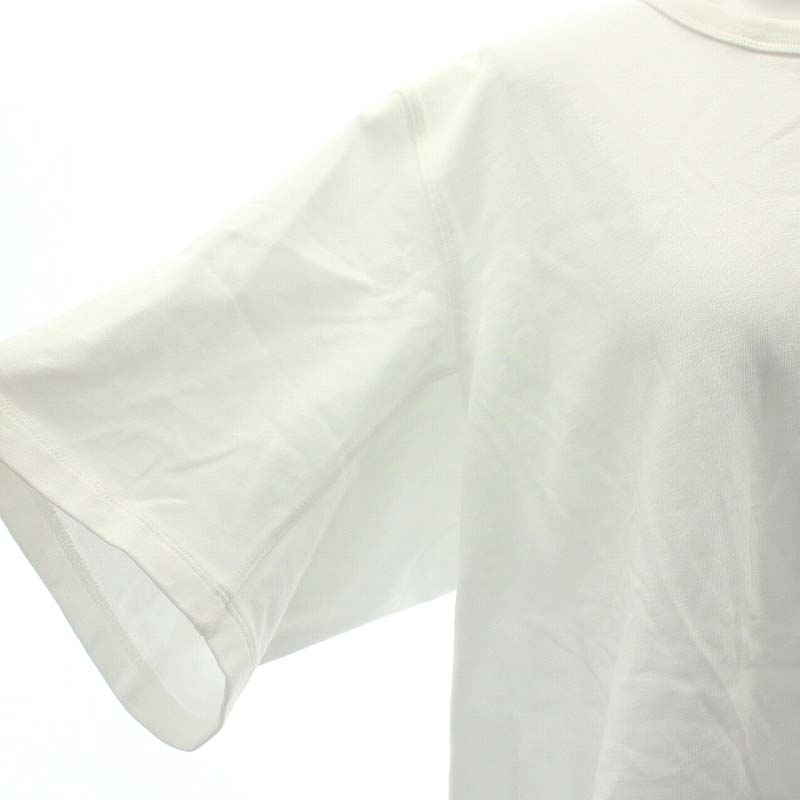 【中古】beautiful people suvin compact jersey half sleeve T-shirt  Tシャツ カットソー 半袖 ロゴ刺繍 38 白 ビューティフルピープル beautiful people suvin compact jersey half