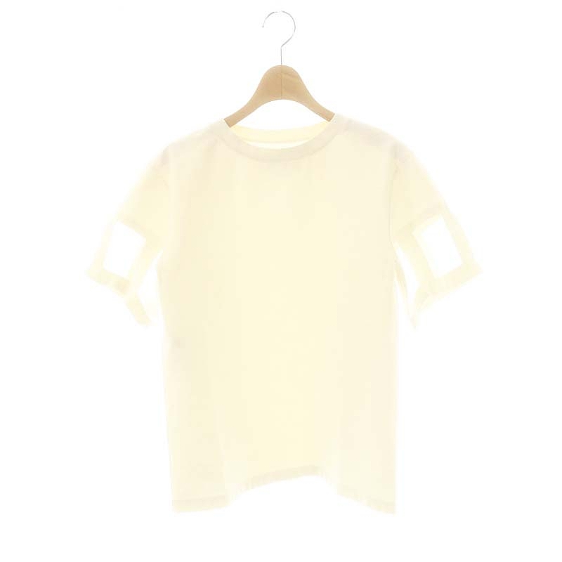 【中古】メゾンマルジェラ 1 S51GC0399 カットオフデザイン Tシャツ カットソー S オフホワイト /MI ■OS レディース メゾンマルジェラ 1 Maison Margiela 1 S51GC0399 カットオフデザイン