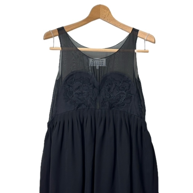 メゾンマルジェラ 1 Maison Margiela 1 22SS 刺繍 シルクドレス マキシ