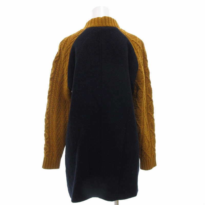 アンダーカバー UNDERCOVER ジップコート ニット ショート 長袖 切替