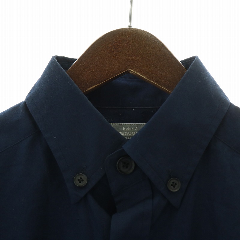 カラー kolor BEACON ボタンダウンシャツ アロハ カジュアル 半袖