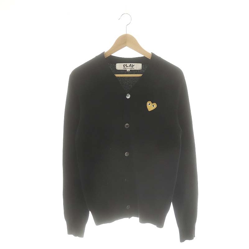 COMME des GARCONS ウール カーディガン ゴールドハート L COMME des GARCONS ゴールドハート ウール カーディガン - メルカリ