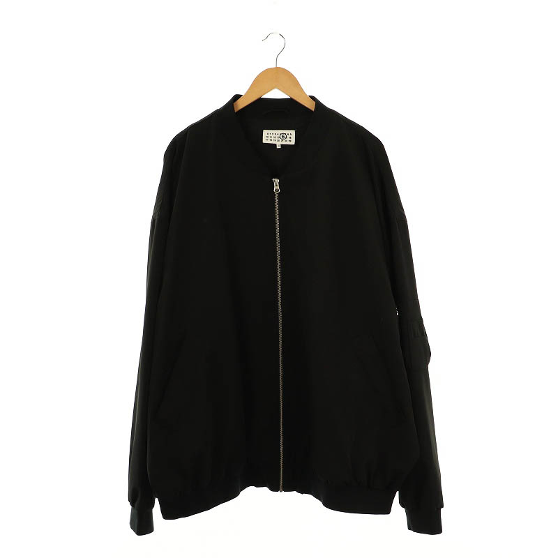 黒52新品 メゾン マルジェラ スウェット シャツ トラックジャケット  