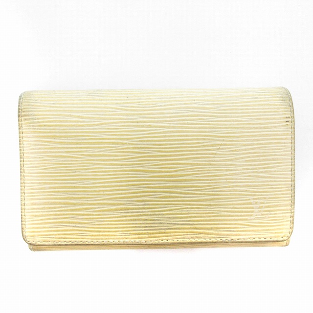 ルイヴィトン LOUIS VUITTON エピ ヴァニラ 二つ折り財布 ウォレット  