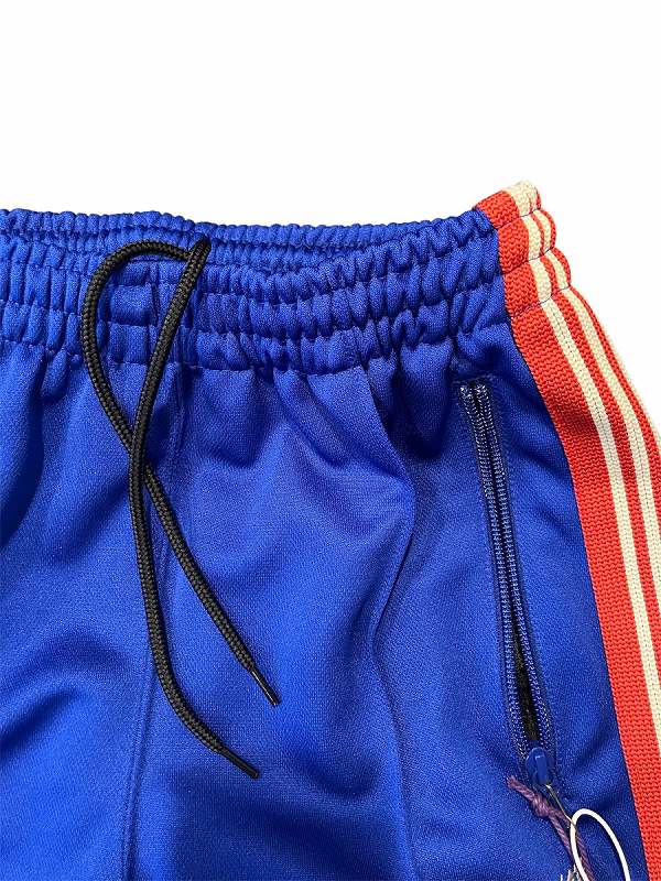 ❤︎　ニードルズ　 ストライプパンツ 青　ストレートタイプ ワイドストライプパンツ | ファッション通販サイト NUGU