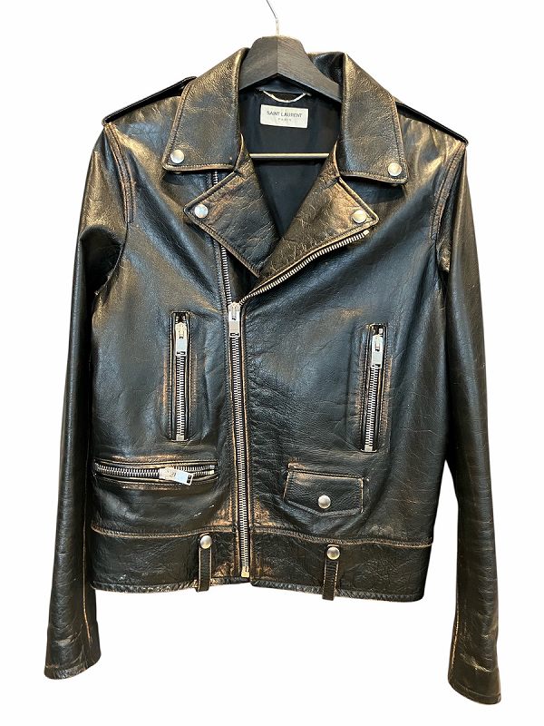 SAINT LAURENT / サンローラン　レザージャケット　ヴィンテージ サンローラン パリ SAINT LAURENT PARIS スモーキングヴィンテージ加工