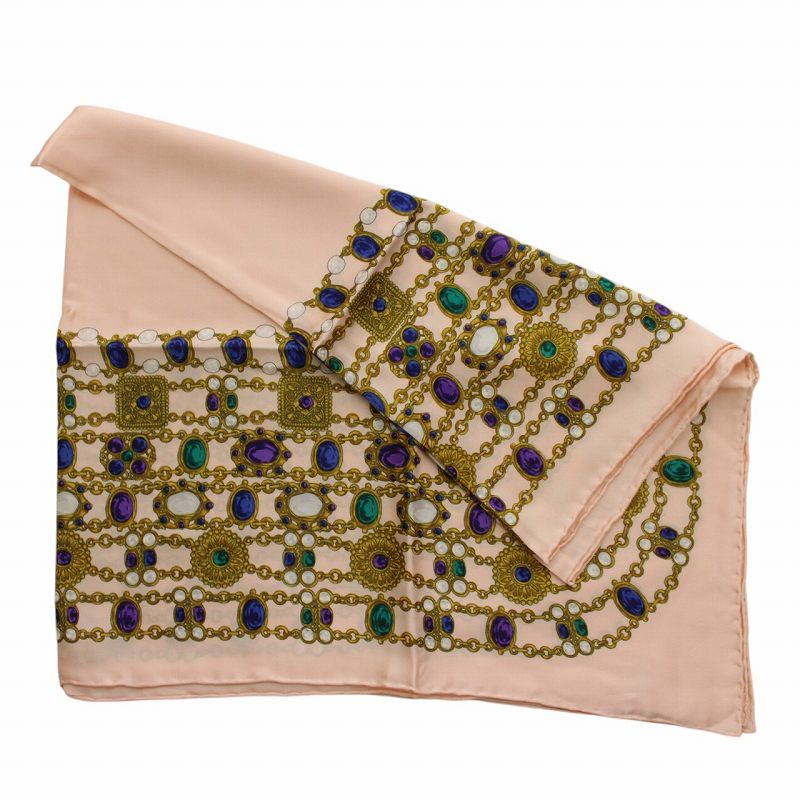 シャネル CHANEL ヴィンテージ 大判 ストール スカーフ 絹 シルク