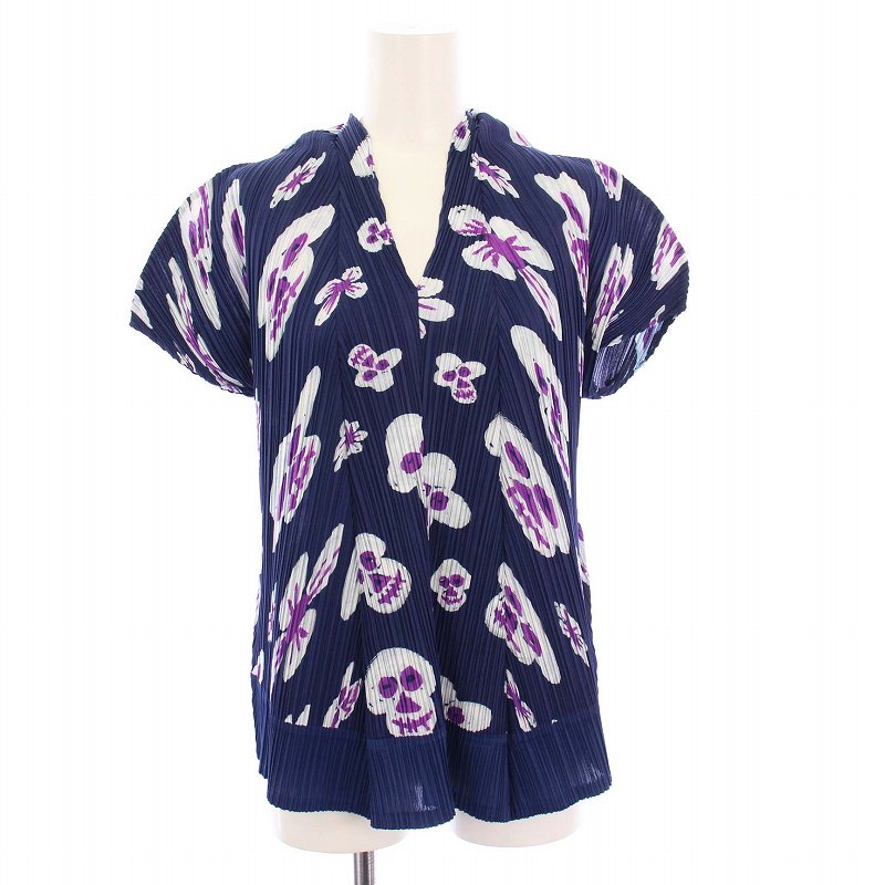 PLEATS PLEASE】 イッセイミヤケ ハイネック 半袖カットソー 4 【公式