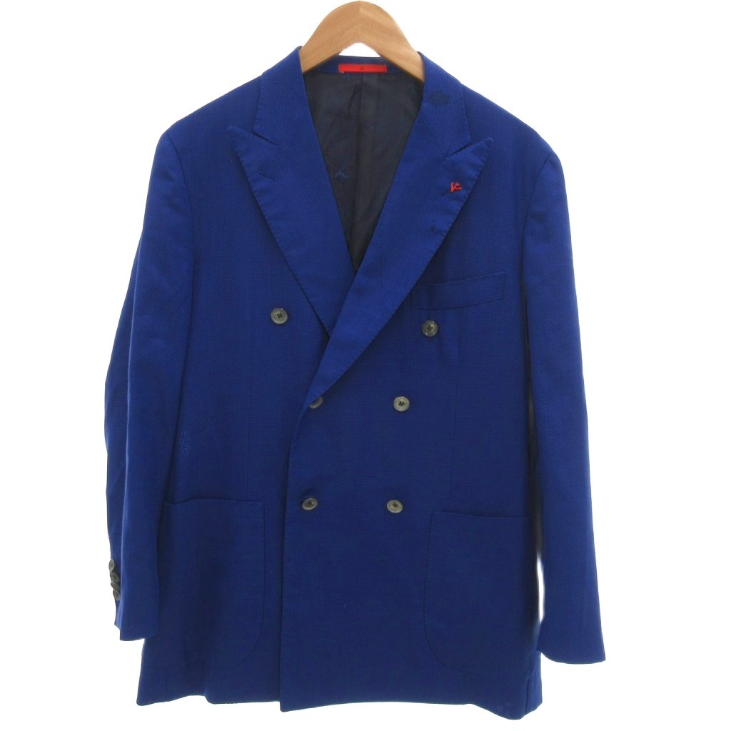 ISAIA ジャケット 52 XL 春夏 高級素材 リネン混 定価30万以上新品 ISAIA ジャケット 52 XL 春夏 高級素材 リネン混 定価30万以上