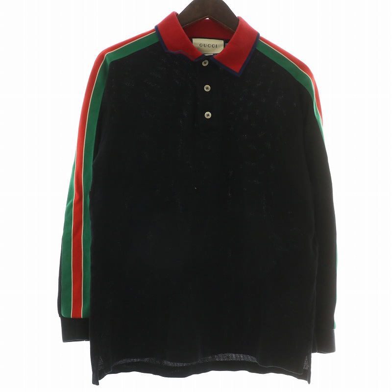GUCCI グッチ ポロシャツ ブラック シェリーライン GUCCI グッチ ポロシャツ ブラック シェリーライン