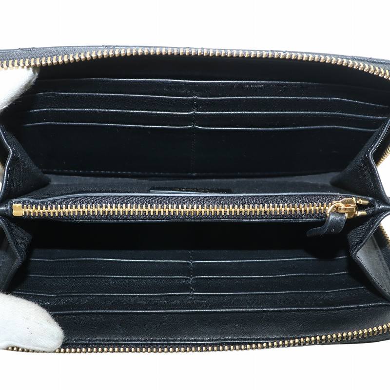 ヴェルサーチ ヴェルサーチェ VERSACE 長財布 ラウンドファスナー 