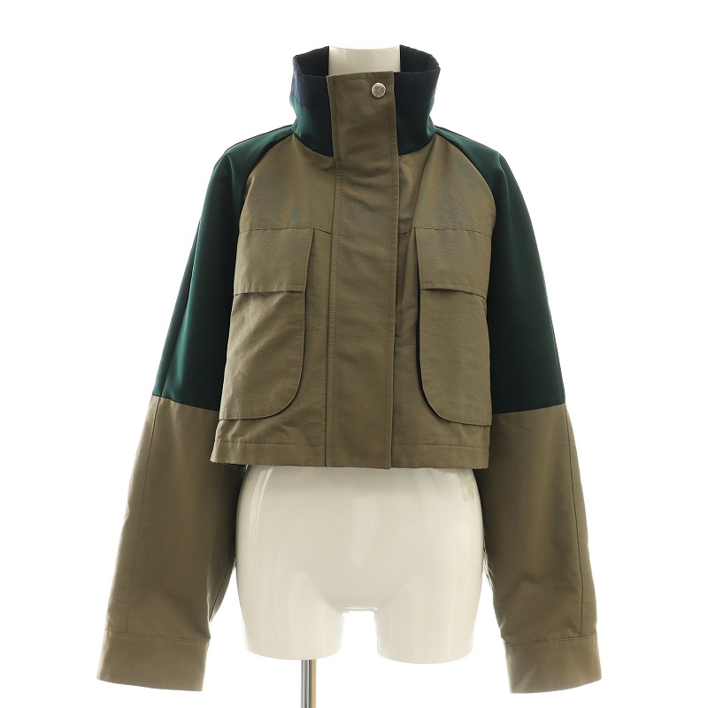 サカイ sacai Grosgrain Mix Jacket ジャケット ジップアップ 切替 1 