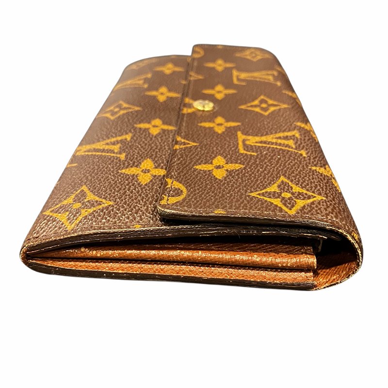 ルイヴィトン LOUIS VUITTON 長財布 小銭入れ モノグラム 茶 ブラウン