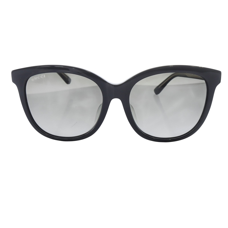 グッチ GUCCI キャットアイ サングラス グラデーション 56□17-145 黒  