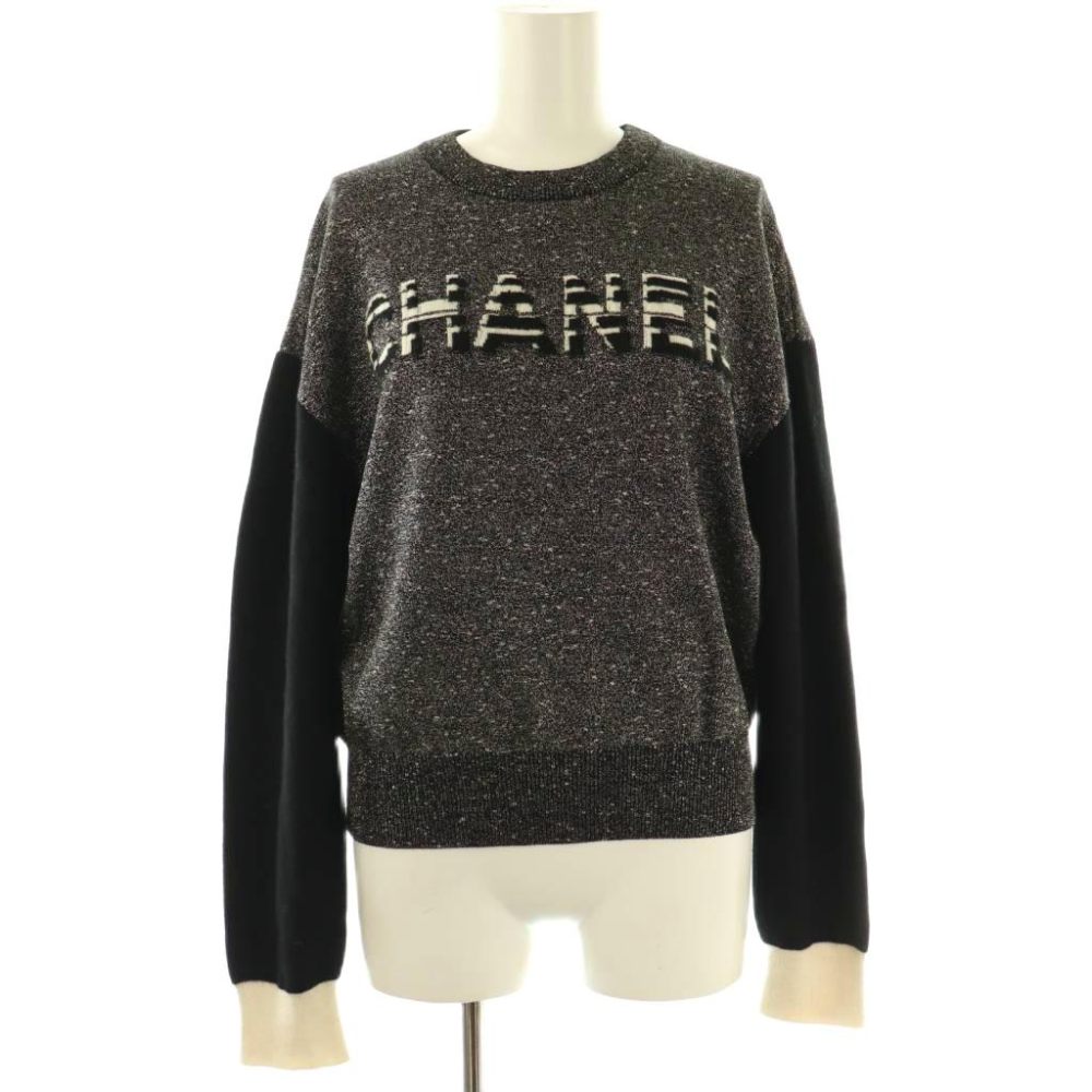 シャネル CHANEL P62886K48477 Cashmere Logo Knit ニット セーター 