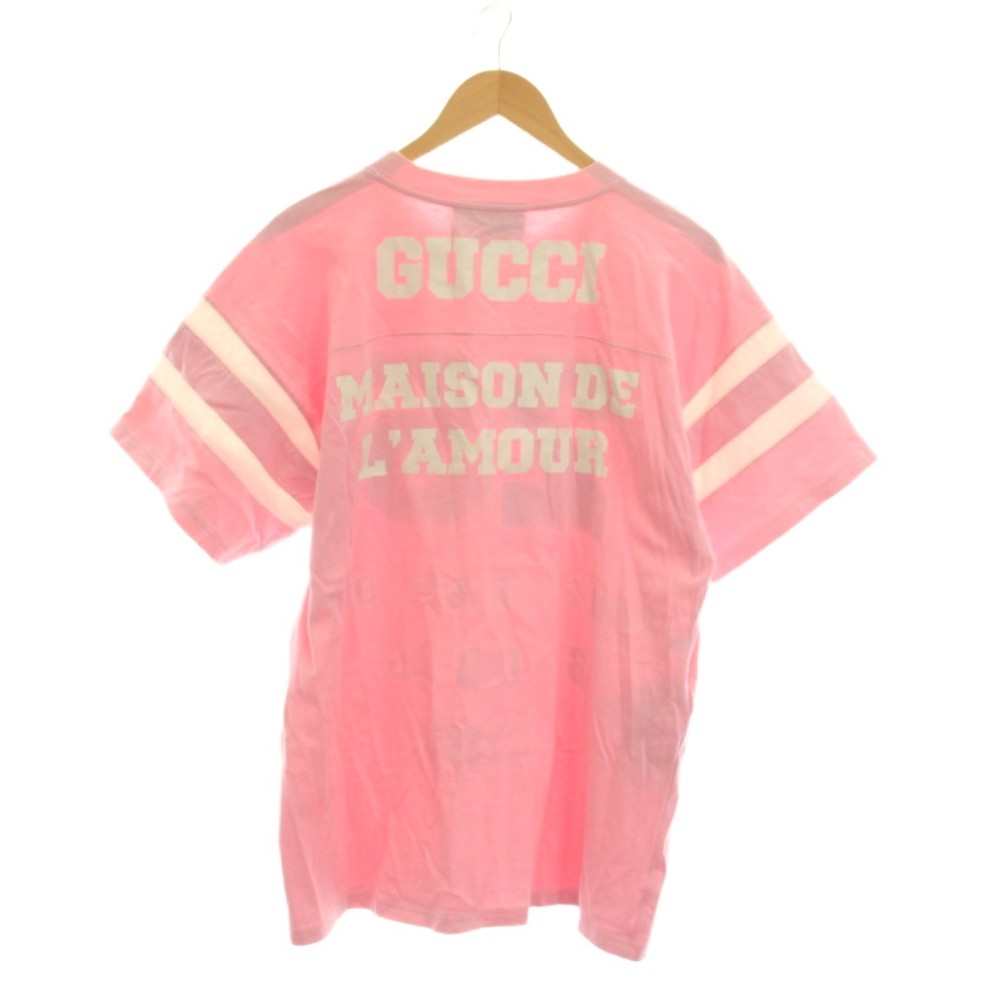 グッチ GUCCI Tシャツ カットソー オーバーサイズ プリント 半袖 XXS 