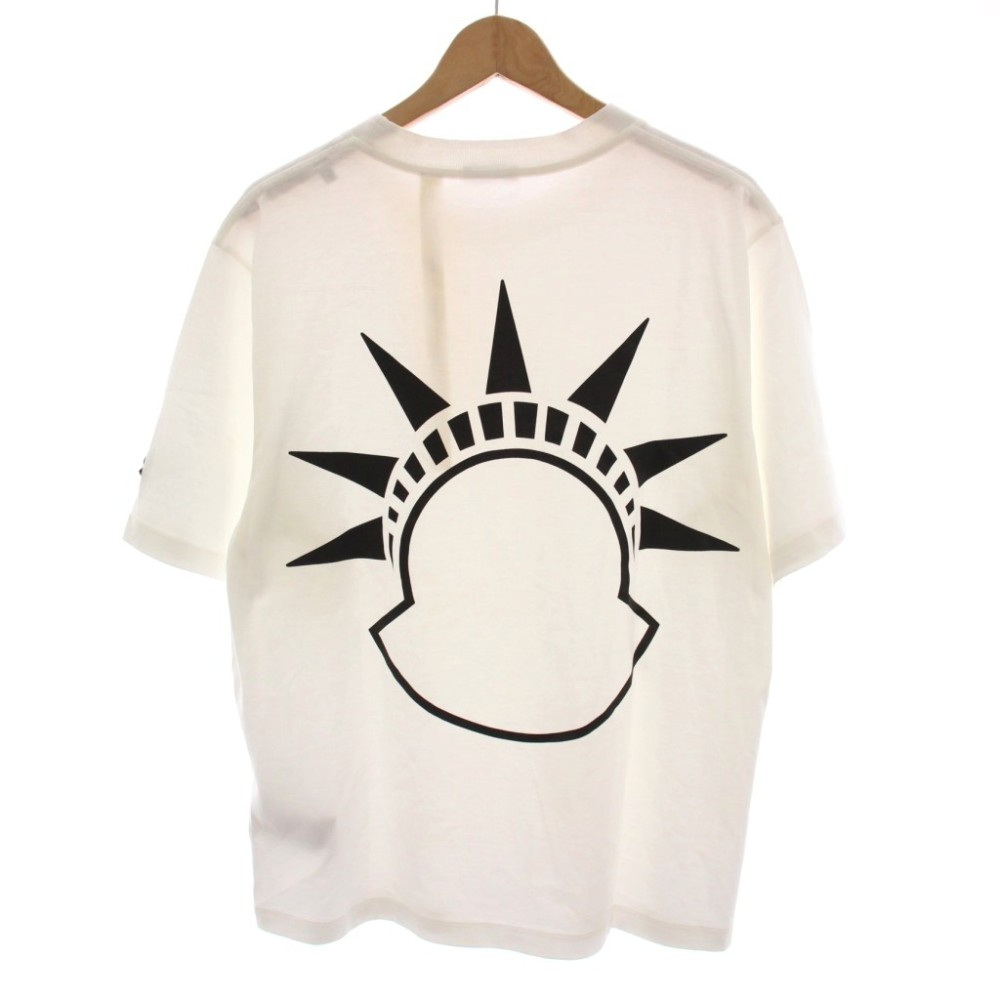 モンクレール MONCLER 23SS Tシャツ カットソー 半袖 M 白 ホワイト 