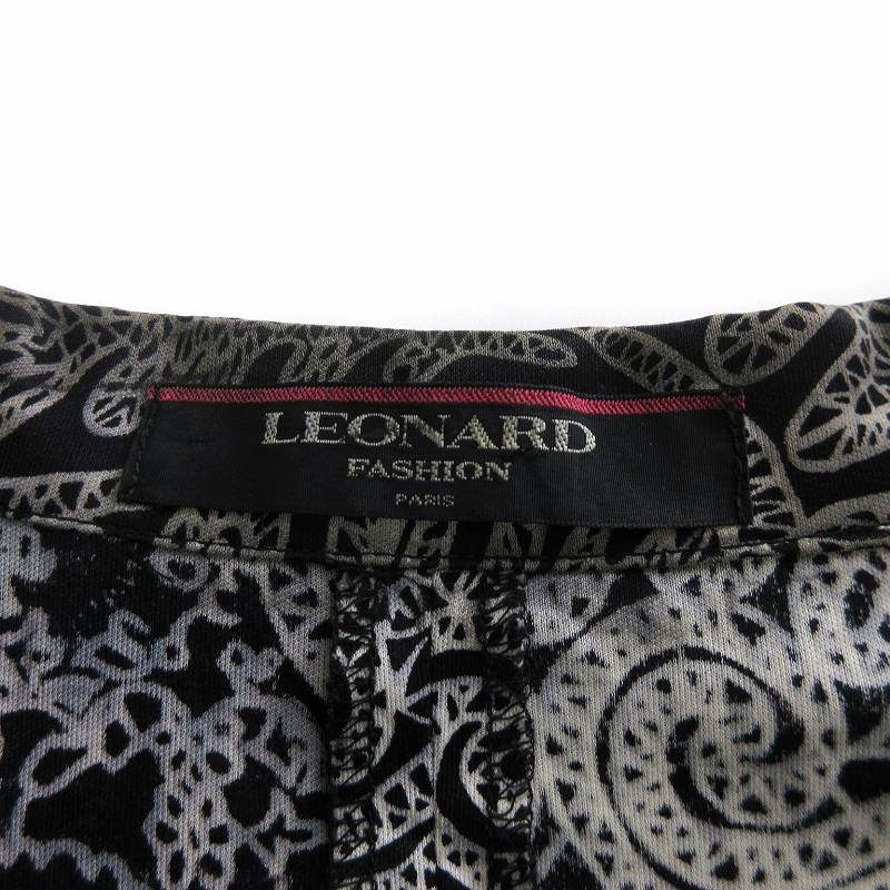 LEONARD レオナール テーラードジャケット アンサンブル ペイズリー柄