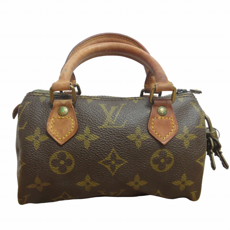 ルイヴィトン LOUIS VUITTON ミニスピーディー レザーハンドバッグ 