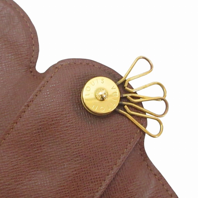 天白】ルイヴィトン ミュルティクレ ロンPM キーケース 4連