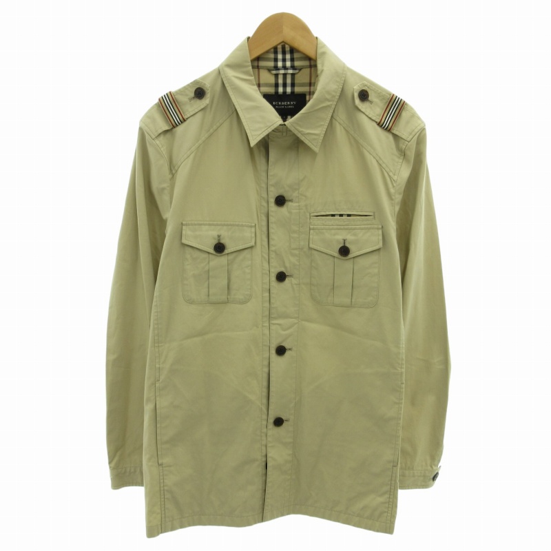 BURBERRYBLACKLABEL サファリジャケット　ストレッチノバチェック BURBERRYBLACKLABEL サファリジャケットストレッチノバチェック