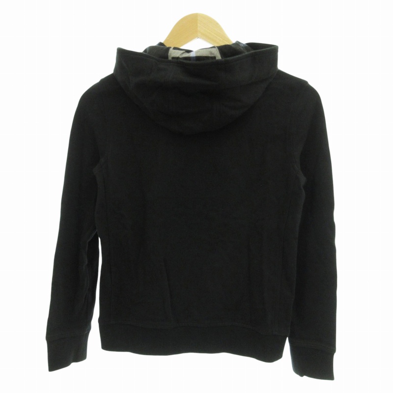 BURBERRY バーバリー ブラック フード付きパーカー M バーバリー