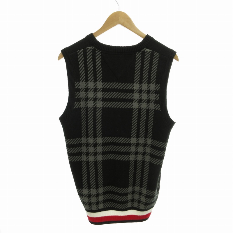 トミー ヒルフィガー ゴルフ2WAYネックモノグラムジャカードニット