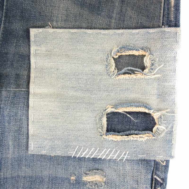 TPT58■DIESEL ディーゼル THAVAR リペア加工 スウェットデニムジーンズ メンズ size28