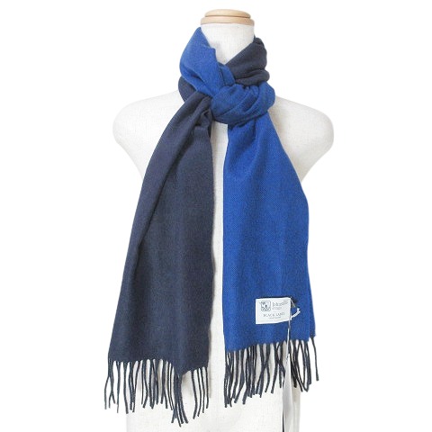 未使用 ブルーレーベルクレストブリッジ カシミヤ 羊毛 ロングマフラー チェック ブルーレーベルのアイコンアイテムの1つ、レッドチェックのマフラー