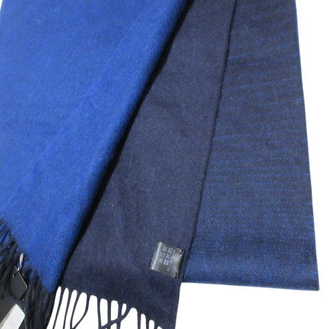 【美品】ブルーレーベルクレストブリッジ マフラー ウール カシミヤ混 フリンジ セール】 クレストブリッジチェックマフラー （マフラー・ショール