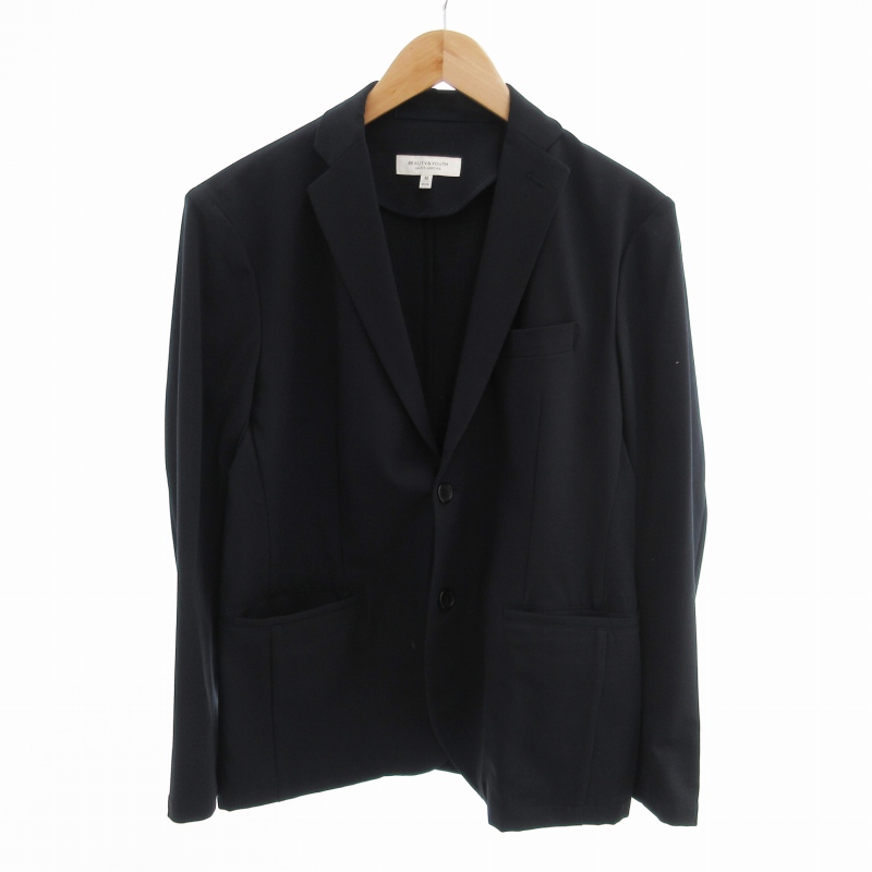 【ユナイテッドアローズ】テーラードジャケット シングル 背抜き ２B L 紺 B&Y ユナイテッドアローズ BEAUTY&YOUTH ビューティー&ユース TR