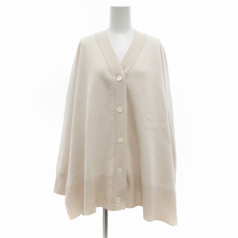 イエナ IENA スーパーファインスムースポンチョカーディガン オーバーサイズ Vネック F ナチュラルカラー /UO レディース イエナ IENA スーパーファインスムースポンチョカーディガン