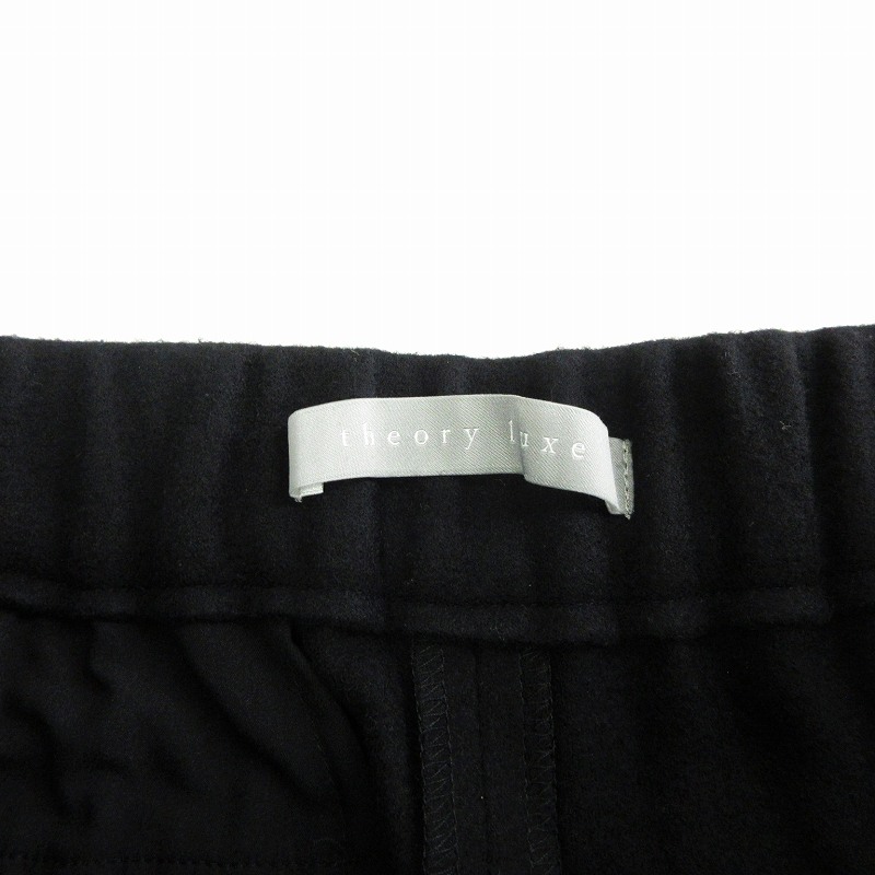 Theory 21aw ワイドストレートパンツ ブラック｜パンツ 