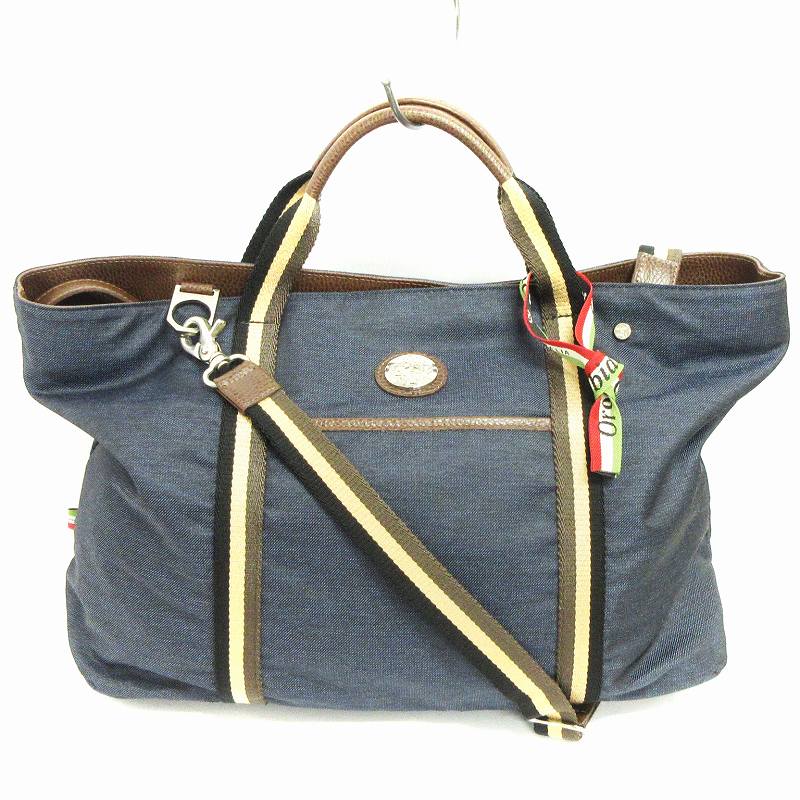 オロビアンコ2wayトートバッグ 限定レア】極美品✨オロビアンコ 2way