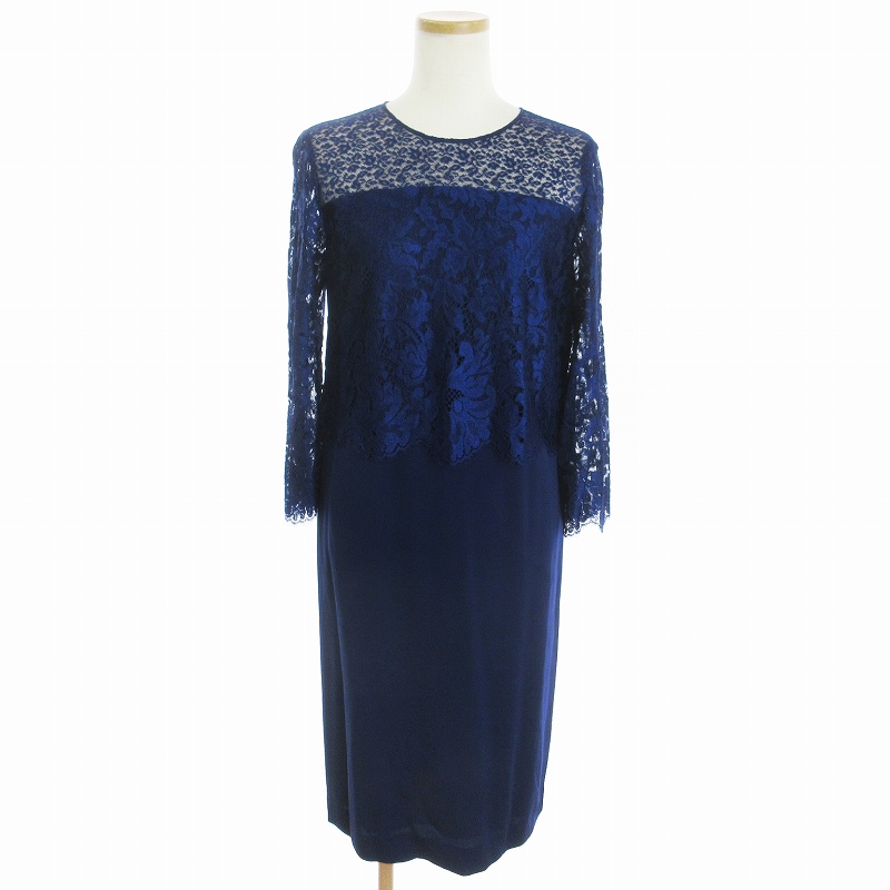 未使用品 エポカ EPOCA タグ付き ワンピース ドレス 七分袖 ひざ丈  