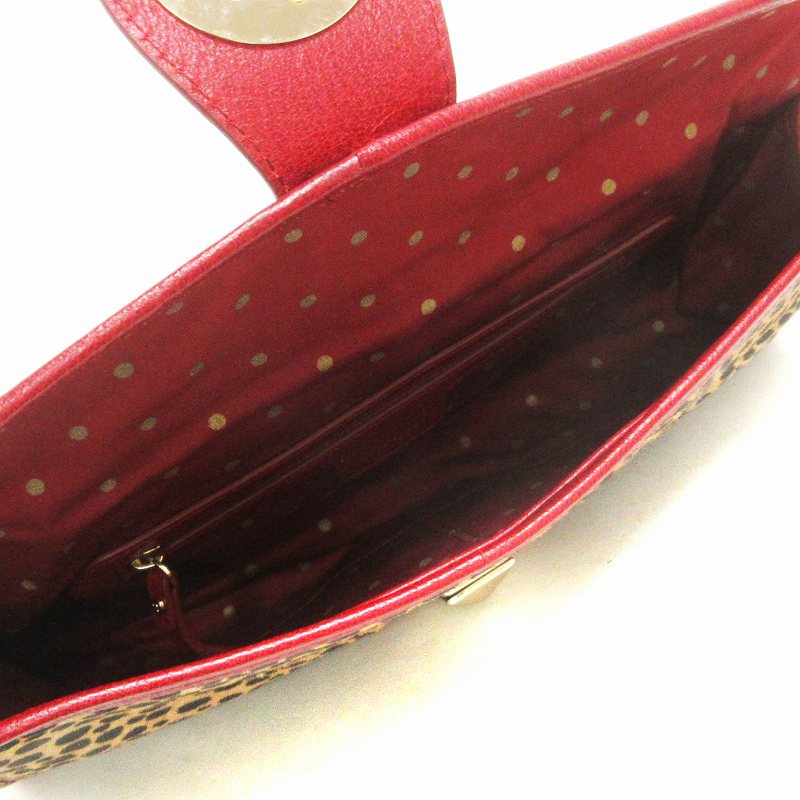 ケイトスペード KATE SPADE 美品 クラッチバッグ ハラコ レザー