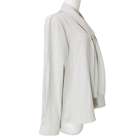 プラステ PLST 美品 24SS ジョーゼットメタルパーツブラウス 12 